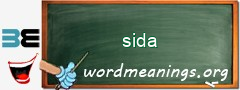 WordMeaning blackboard for sida